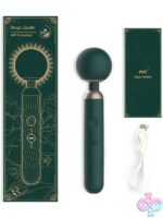 Magic Motion Magic Zenith cordless app-controlled wand vibrator in green