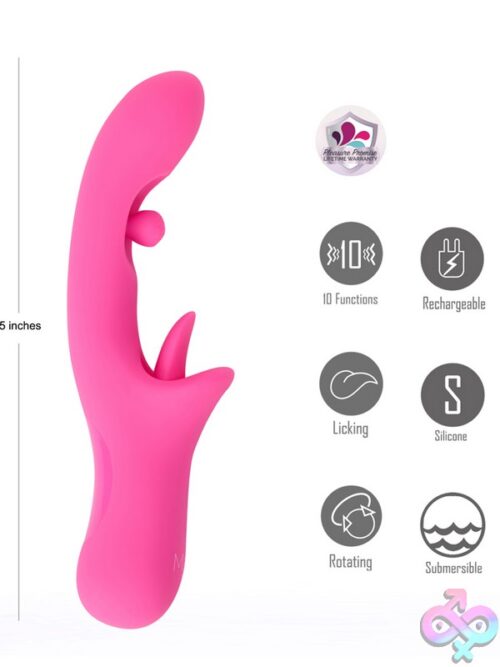 Maia Alora Dual Motor Rabbit Vibrator In Pink - Image 3