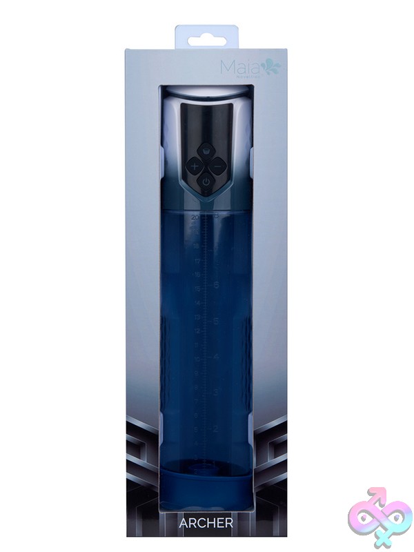 Discreet-Toys-Maia-Archer-Blue-Nu-Mt-Bo-25-19 Archer Automatic Vacuum Pump With Lcd Display And 8-Inch Graduated Cylinder By Maia Toys