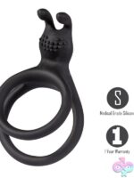 Maia Atlas Double Penis Ring – Black - Image 2