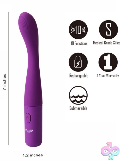 Maia Chelsi Rechargeable G-Spot Vibrator – Purple - Image 3