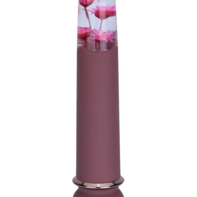 Flower bullet vibrator Maia Flora by Maia Toys in brown silicone with floral acrylic tip
