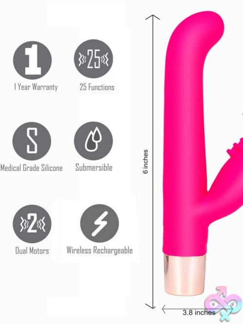 Maia Hailey Pro Rabbit Vibrator – Pink - Image 3