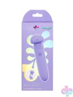 Compact purple mini wand vibrator in silicone by Maia Toys