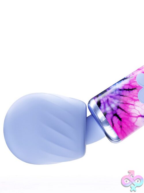 Maia Journee Tie Dye Mini Wand Vibrator – Blue - Image 2