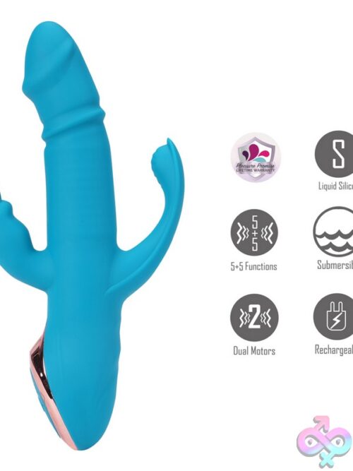 Maia Kennedi Triple Action Rabbit Vibrator In Blue - Image 3