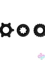 Maia Manzo Liquid Silicone 3-Ring Set – Black - Image 2