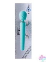 Maia Nala mini wand vibrator in blue and red medical-grade silicone