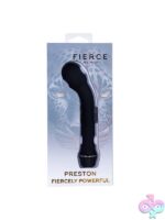 Bulb-head prostate vibrator in black silicone by Maia Toys