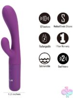 Maia Rayla Dual Stimulation Rechargeable Rabbit Vibrator – Purple - Image 3