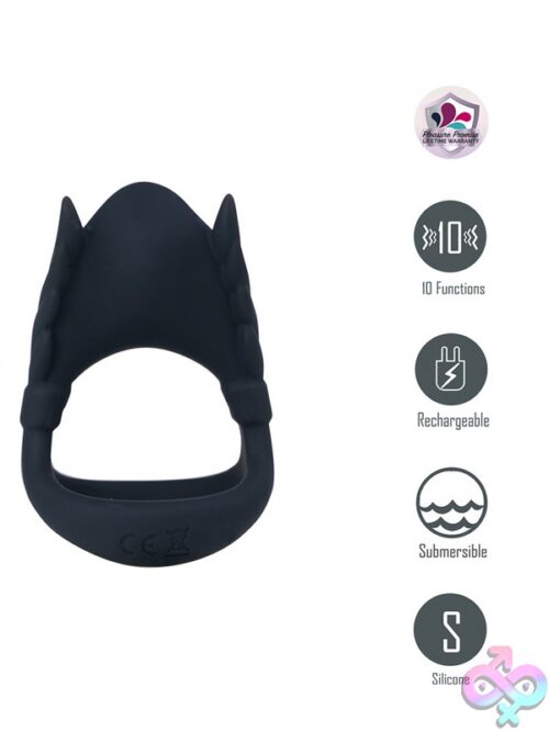 Maia Rocky Vibrating Cock Ring – Black - Image 3