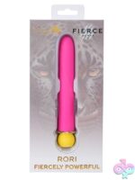 Maia Rori clitoral vibrator in pink silicone on a soft neutral background