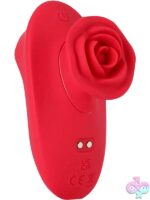 Rose grip vibrator Maia Sola by Maia Toys in red silicone