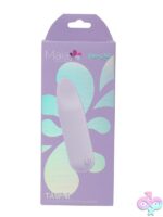 Maia Tawni clitoral bullet vibrator with flickering tongue in purple and yellow