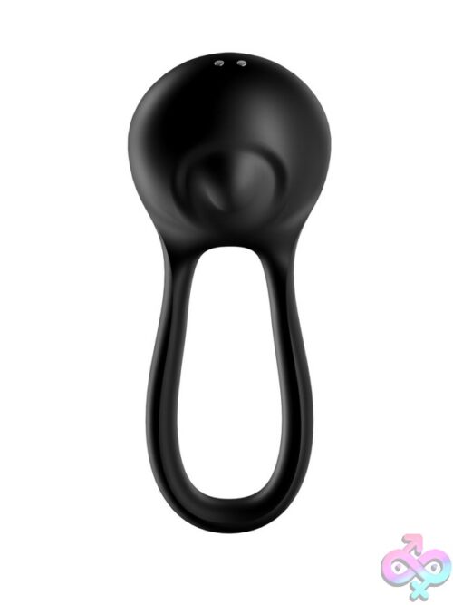 Majestic Duo Vibrating Cock Ring In Black - Image 3