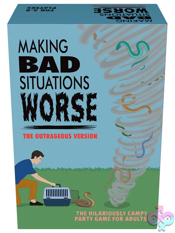 Discreet-Toys-Making-Bad-Situations-Worse-The-Outrageous-Version-Nu-Kgbg-A14 Making Bad Situations Worse Outrageous Version Black Card Game Box By Kheper Games