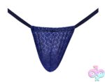 Diamond Mesh Posing Strap - One Size - Navy