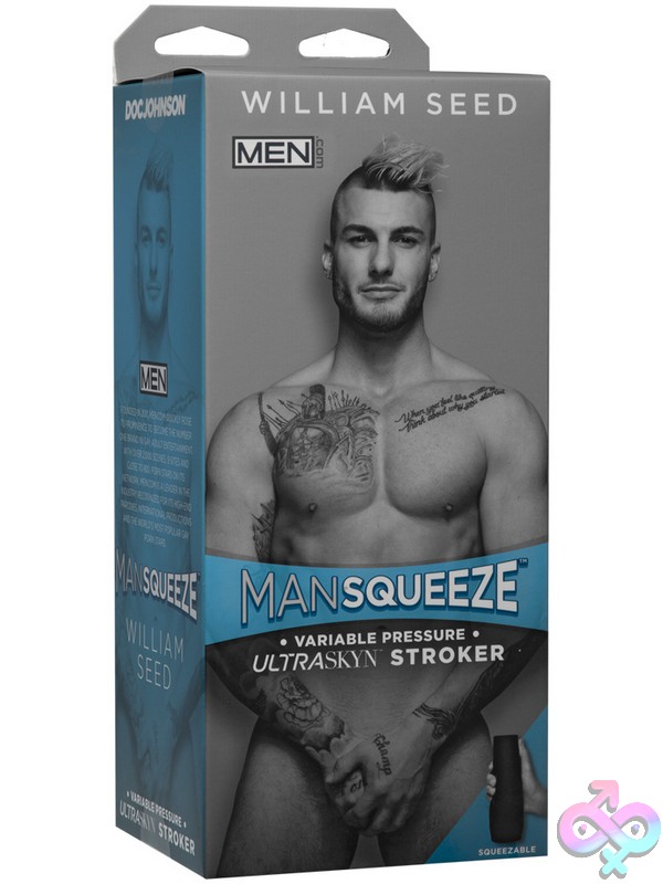 Discreet-Toys-Man-Squeeze-William-Seed-Vanilla-Nu-Dj5130-01Bx Beige Ultraskyn Adjustable-Suction Masturbator With Hard Outer Case And Squeeze Plate By Doc Johnson
