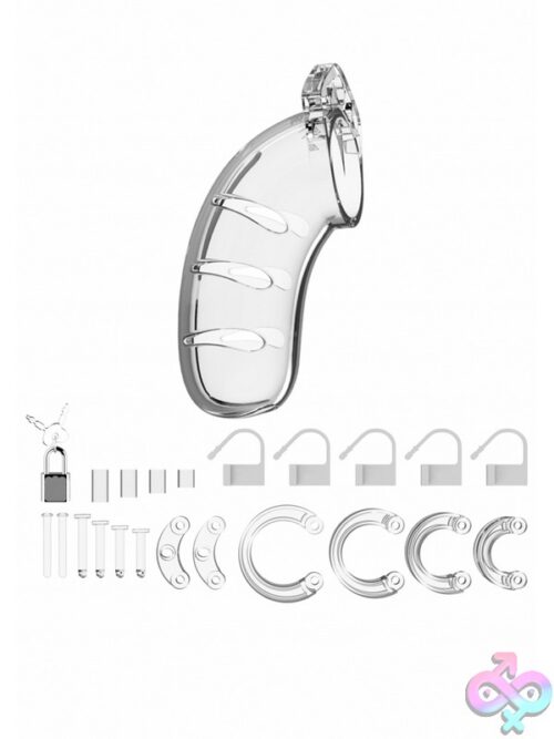 Mancage Chastity Cock Cage Clear 4.5 Inch - Image 3