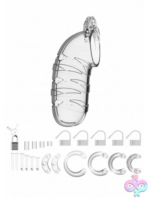 Mancage Chastity Cock Cage 5.5 Inch Clear - Image 3