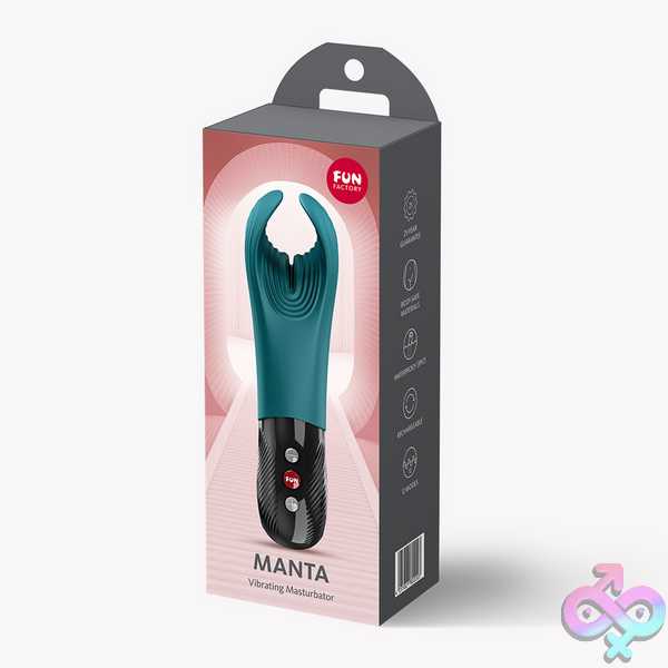 Discreet-Toys-Manta-Vibrating-Masturbator-Bottle-Green-Fun-976 Manta Vibrating Masturbator - Bottle Green - Image 1