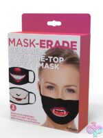 Reusable horror character face masks 3-pack in black featuring Joker, Pennywise, and Vampire Fangs by Hott Products