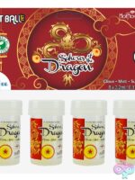Clear warming massage oil ball spheres 4-pack by Hot Flowers for couples intimacy