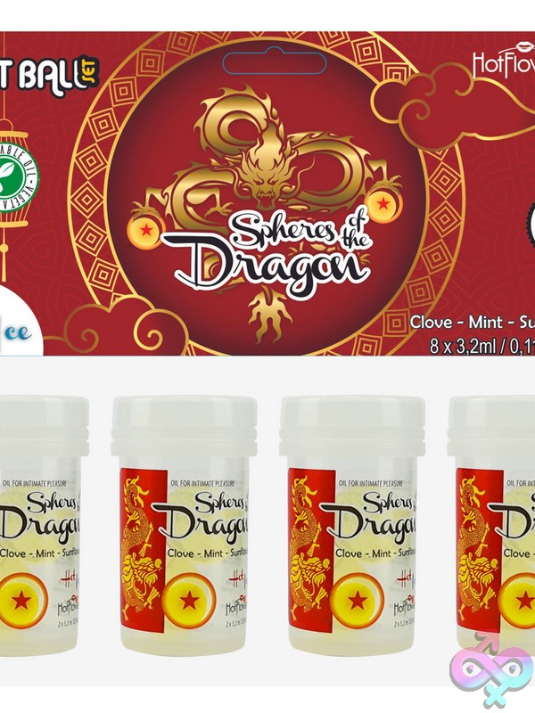 Discreet-Toys-Massage-Oil-Hot-Ball-Set-Sphere-Of-Dragon-4Pk-Nu-Hc783 Clear Warming Massage Oil Ball Spheres 4-Pack By Hot Flowers For Couples Intimacy