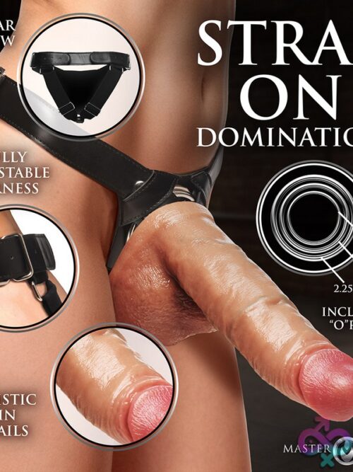 Master Series 10&Quot; Silicone Dildo With Harness - Image 5