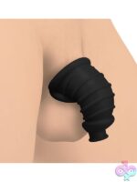 Dark Chamber Silicone Chastity Cage – Black - Image 4
