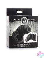Dark Chamber flexible black silicone chastity cage by Master Series