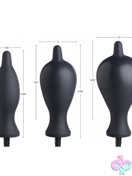 Dark Inflator Silicone Inflatable Plug – Black - Image 3