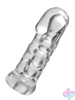 Master Series Girth Enhancing Penetration Device and Stroker Sleeve – Clear - Image 2