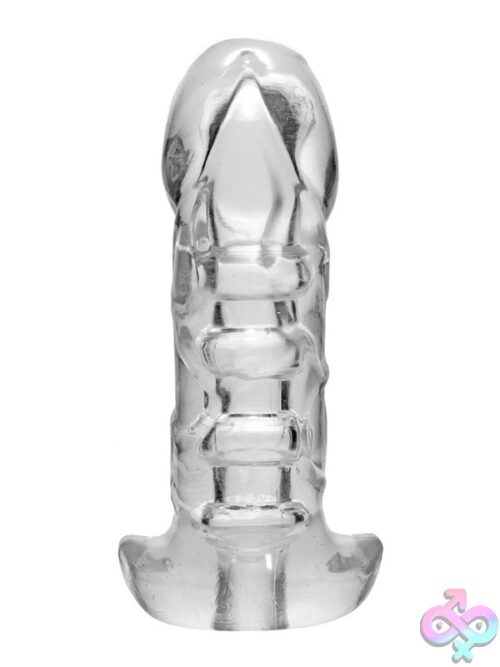 Master Series Girth Enhancing Penetration Device And Stroker Sleeve – Clear - Image 3