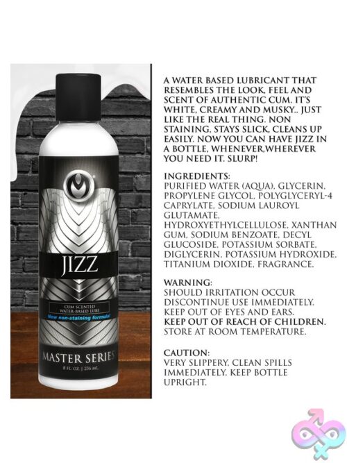 Jizz Cum Scented Water Based Lubricant 8.5 Oz - Image 8
