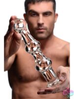 Mammoth 3 Bumps Glass Dildo - Image 3
