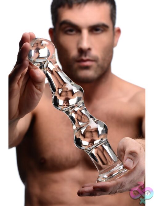 Mammoth 3 Bumps Glass Dildo - Image 3