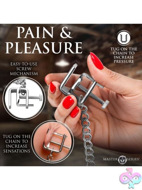 Pressure Vice Metal Nipple Clamps – Silver - Image 5