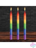 Pride Rainbow Drip Candle Set of 3 - Image 4