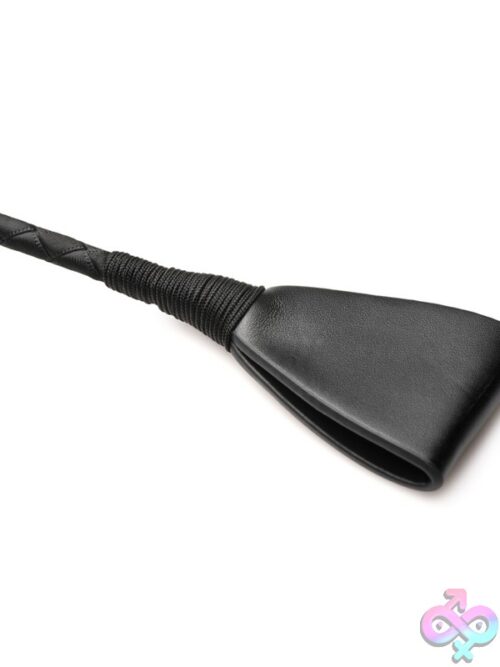 Master Series Riding Crop 18&Quot; – Black Leather - Image 2