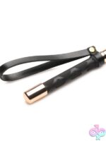 Master Series Riding Crop 18" – Black Leather - Image 3
