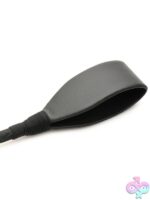 Master Series Riding Crop 24" – Gray Leather - Image 2