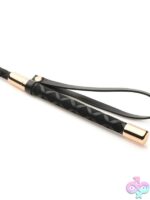 Master Series Riding Crop 24" – Gray Leather - Image 3