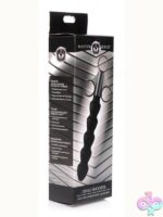 XL black silicone lubricant launcher with textured links by Xr Master Series