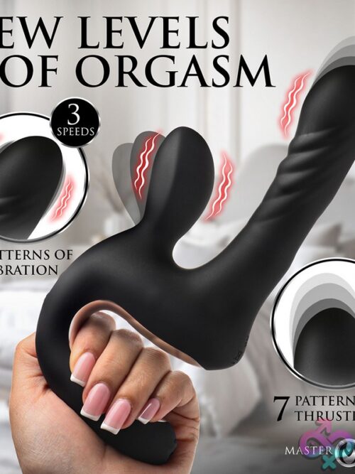 Master Series Thrust Pounder Thrusting Silicone Vibrator - Image 3