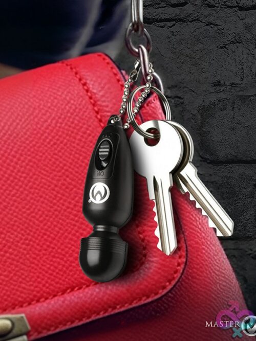 Thunderstick Mini Vibrating Wand Keychain – Black - Image 3
