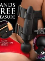 Master Series Thunderstick Thigh Strap Vibrating Wand With Harness - Image 4