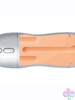 Maxtasy Suction Master Warming Vibrating Masturbator – Silver - Image 3