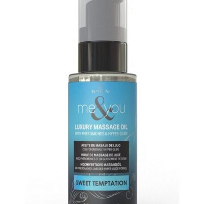 Clear 2 oz. Sweet Temptation pheromone massage oil by Sensuva