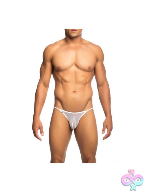 Mesh Bikini Brief White - Image 2